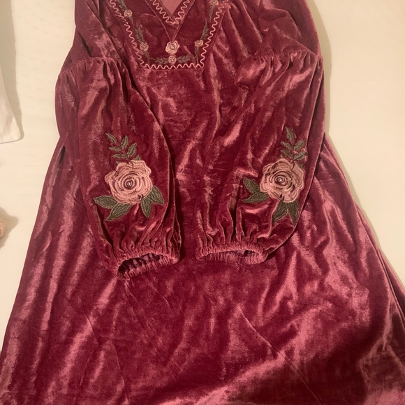 LV Berry Velvet Dress - Picture 1 of 4